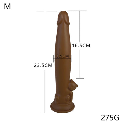 NIGHTLOOM ディルド 凹凸あり アナル開発 猫のデザイン 吸盤付き 液体シリコン 三つのサイズ - TaRiss's