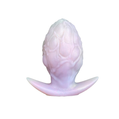 NIGHTLOOM アナルプラグ 凹凸あり シリコン製 ドラゴンの卵 アンカー形台座 混色仕様 - TaRiss's