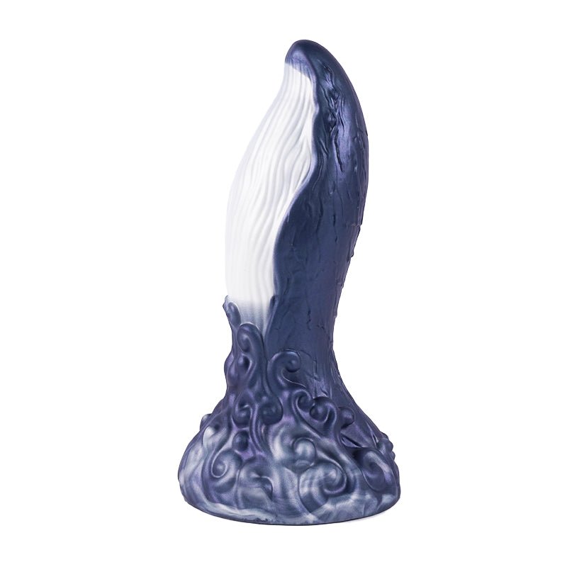 NIGHTLOOM アナルプラグ クジラ 凹凸あり 液体シリコン 吸盤付き 6.6cmX22.5cm - TaRiss's