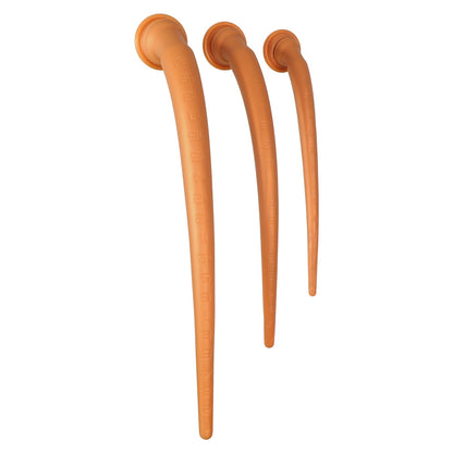 NIGHTLOOM アナルプラグ 凹凸あり 拡張デザイン スケールプラグ ハード硬度 吸盤付き 液体シリコン ゴールド 三つのサイズ - TaRiss's