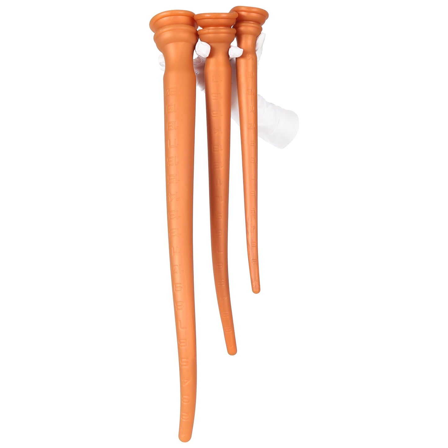 NIGHTLOOM アナルプラグ 凹凸あり 拡張デザイン スケールプラグ ハード硬度 吸盤付き 液体シリコン ゴールド 三つのサイズ - TaRiss's