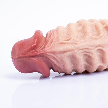 NIGHTLOOM ペニスサック 凹凸あり 陰茎袖 ペニスリング 非貫通式 液体シリコン - TaRiss's