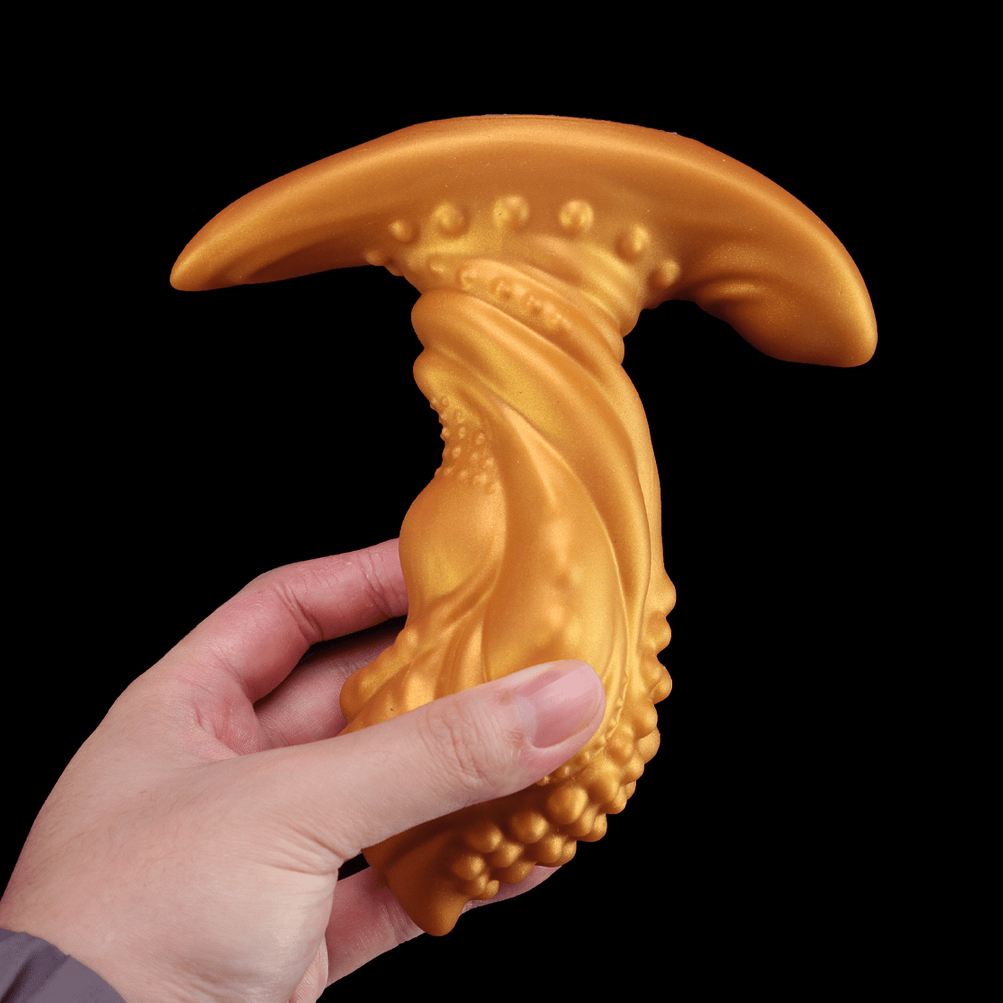 NIGHTLOOM アナルプラグ 凹凸あり アナル開発 アンカー形台座 タコ 液体シリコン 五つのサイズ - TaRiss's