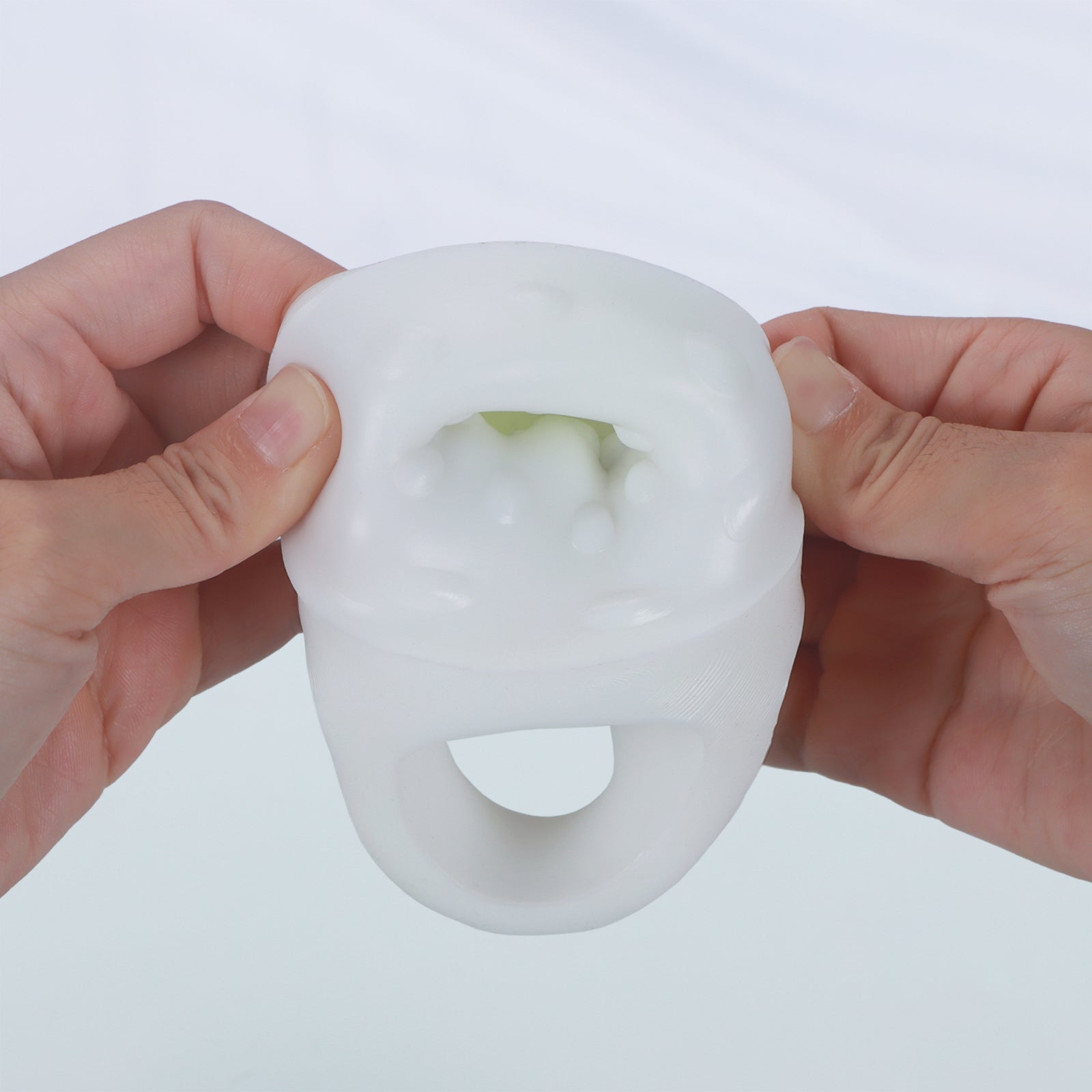 NIGHTLOOM ペニスサック 凹凸あり 非貫通式 白菜 野菜 ペニスリング 陰茎袖 混色仕様 液体シリコン - TaRiss's