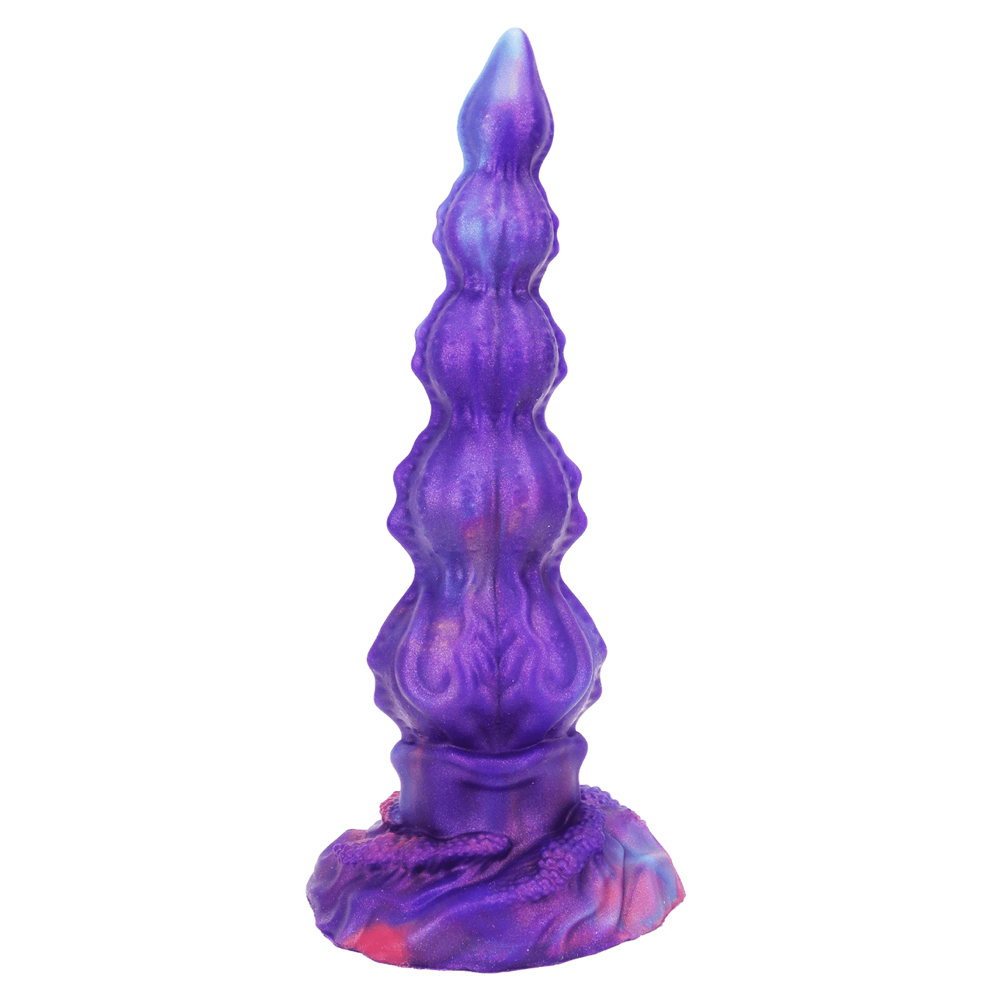 NIGHTLOOM アナルプラグ ビーズ付き 凹凸あり 吸盤付き 液体シリコン 混色仕様 全二サイズ - TaRiss's