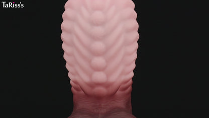 TaRiss's ディルド 凹凸あり イボ付き 液体シリコン