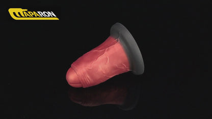 MAPARON 火山 ディルド 玉無し 凹凸あり 吸盤付き 液体シリコン