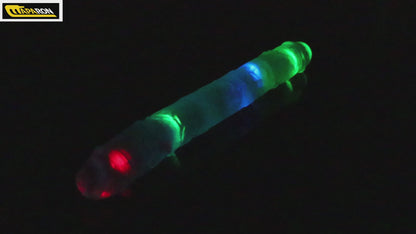 MAPARON クリア双頭ディルド アナルバイブ リモコン付き ワイヤレス充電 TPE