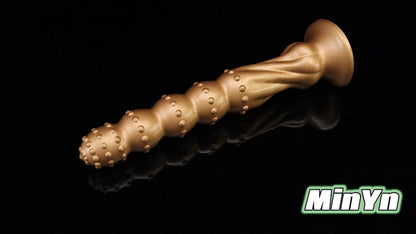 MinYn 金砕棒 アナルプラグ イボあり 液体シリコン 吸盤付き 三つのサイズ 二つの色