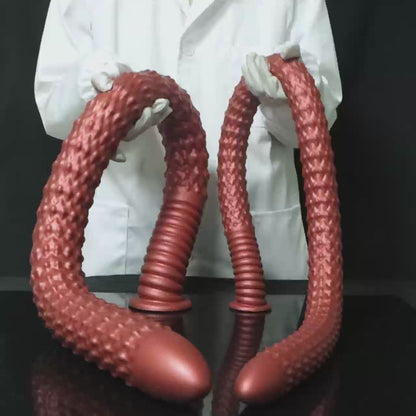 MinYn アナルプラグ 超長い 全長100cm 吸盤付き 液体シリコン 二つのサイズ 双極柱