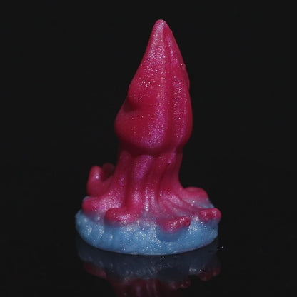 MAPARON イカ アナルプラグ スマホスタンド 凹凸あり 吸盤付き 液体シリコン