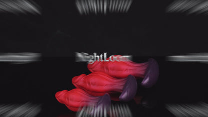 NIGHTLOOM アナルプラグ 凹凸あり アンカー形台座 液体シリコン 混色仕様 全三サイズ