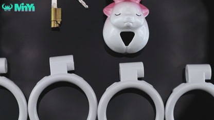 MinYn こじか 貞操具 樹脂製品 鍵付き 男性用 SM 外出用可