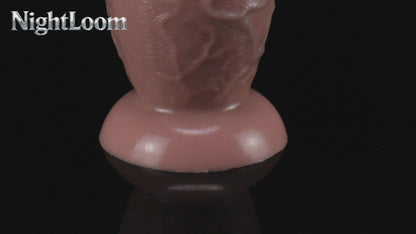 NIGHTLOOM ディルド 凹凸あり 本物の亀頭 リアルな血管 シリコン製 吸盤付き 三つのサイズ