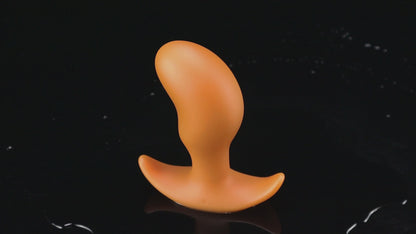 TaRiss's Blister-shaped Anal Plug, Anchor-shaped Base, For Going Out, Platinum Silicone