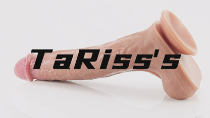 TaRiss's ディルド ア凹凸あり 2層構造 吸盤付き 液体シリコン