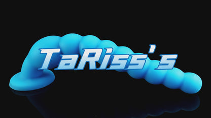 TaRiss's 9連結ビーズ アナルビーズ 凹凸あり 吸盤付き 液体シリコン