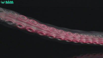 MinYn 超長い触手 アナルプラグ 凹凸あり  液体シリコン 吸盤付き