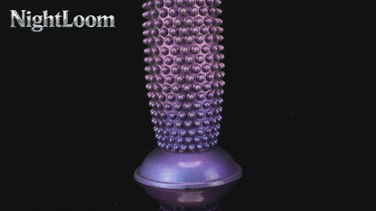 NIGHTLOOM アナルプラグ 凹凸あり シリコン製 吸盤付き 混色仕様 6.2cmX23cm