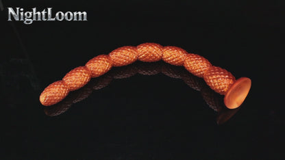 NIGHTLOOM アナルプラグ 凹凸あり 菠蘿風の形状 ロングサイズ シリコン製 二のサイズ