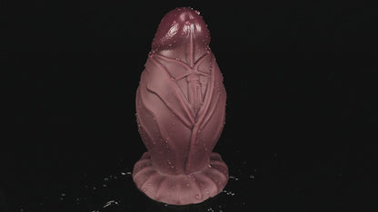 TaRiss's 紳士 ディルド アナルプラグ 玉無し 吸盤付き 凹凸あり 液体シリコン