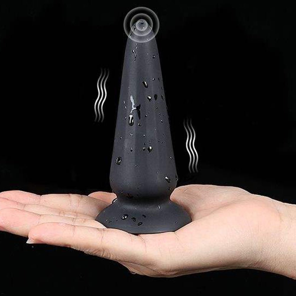 TaRiss's アナルバイブ バイブレータ アナルプラグ リモコン付き 10段階振動モード 吸盤台座 円錐形 シリコン - TaRiss's