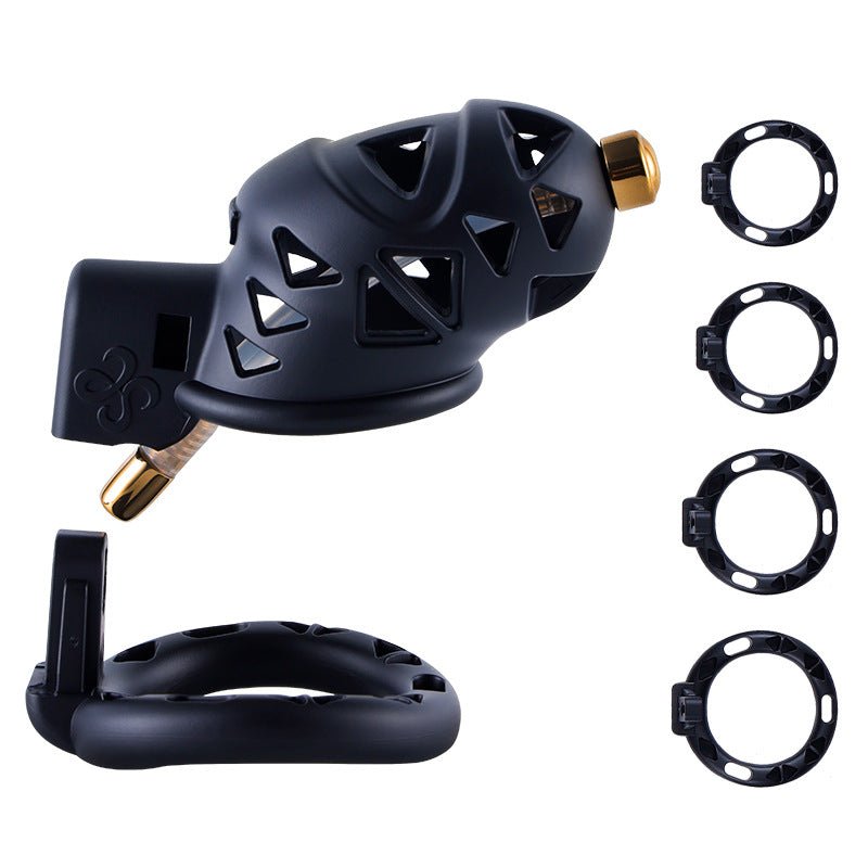 TaRiss's 10点セット 貞操帯 貞操具 尿道プラグ付き 四つのリング付き 調整可能 ベルト付き 取り外し可 SMプレイ SMグッズ - TaRiss's