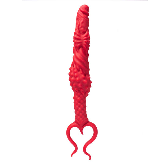 TaRiss's アナルプラグ ダブルアナルプラグ 両頭アナルプラグ 両端使用可能 液体シリコン レッド 「雷鳴」 - TaRiss's