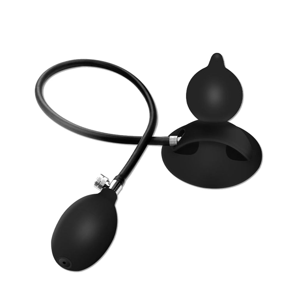 TaRiss's インフレート式アナルプラグ 空気注入式 手動 最大11cmに膨らめる 水滴形 吸盤台座 分割式 シリコン - TaRiss's