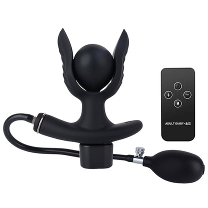 TaRiss's インフレート式アナルプラグ パルス可能 12種類のパルスモード 分割式 手動 シリコン - TaRiss's