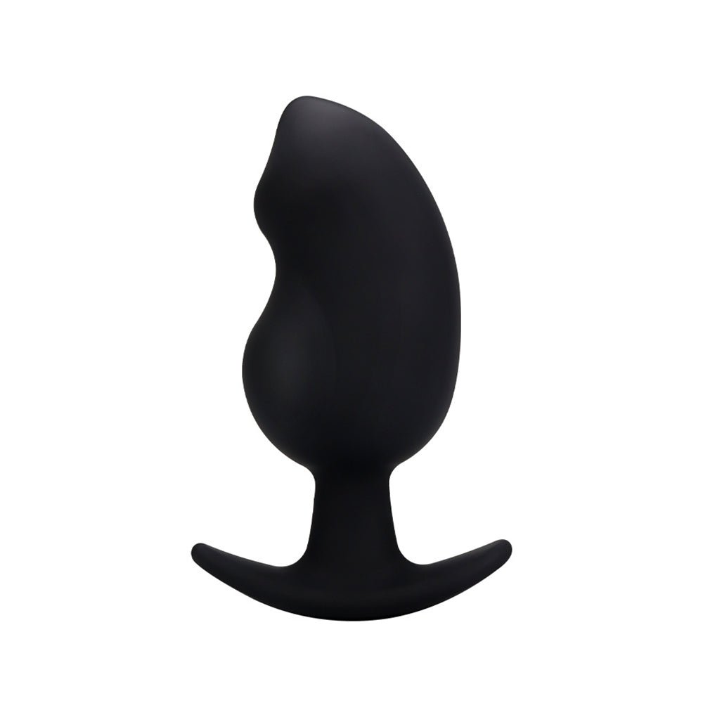 TaRiss's マンゴー アナルプラグ マンゴー形 アンカー形台座 外出用可 シリコン ブラック - TaRiss's