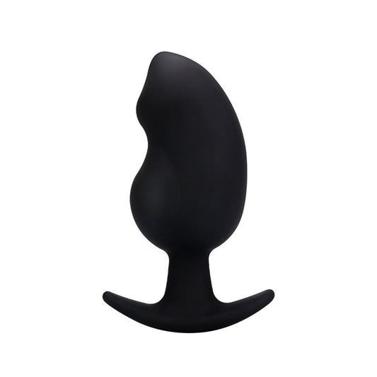 TaRiss's マンゴー アナルプラグ マンゴー形 アンカー形台座 外出用可 シリコン ブラック - TaRiss's