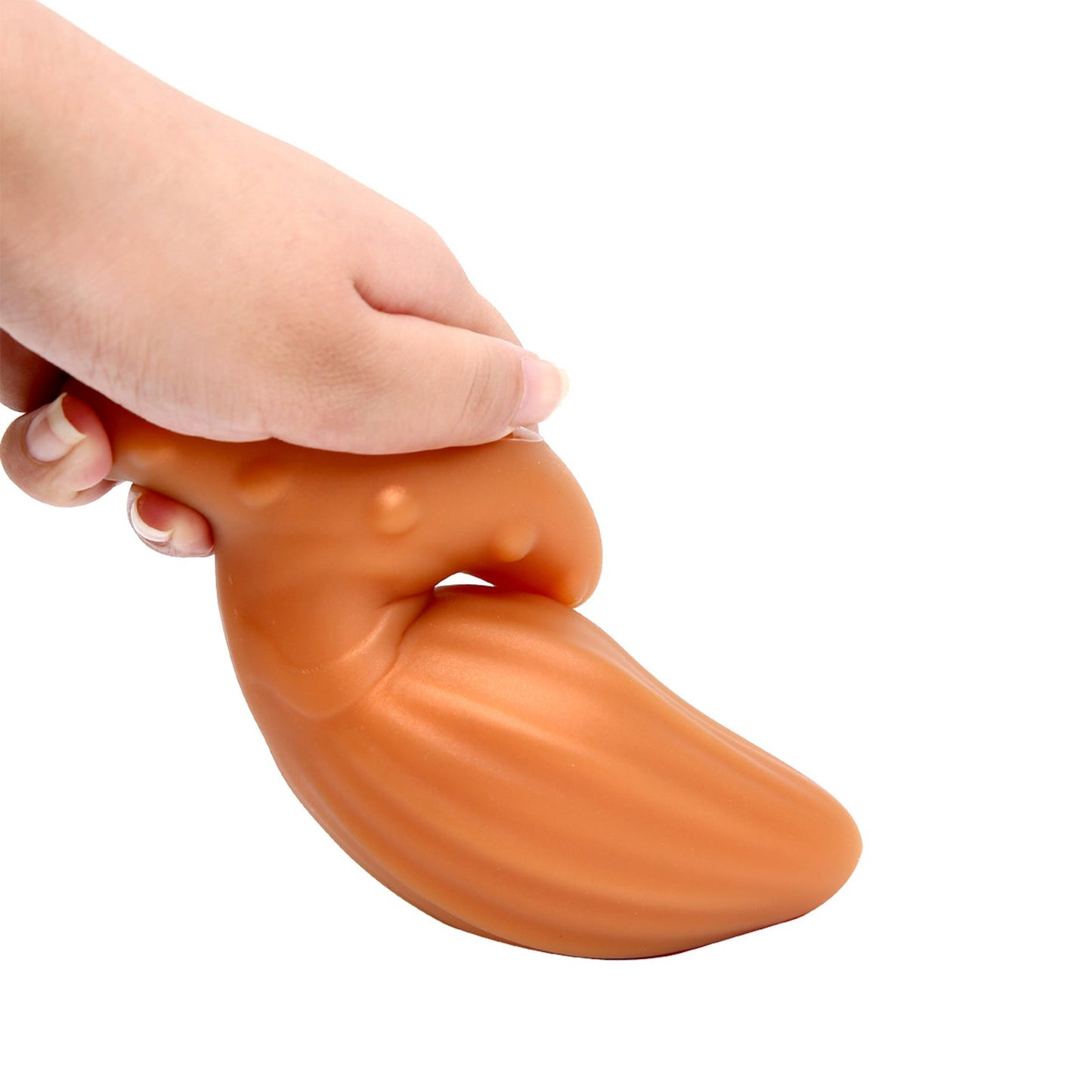 TaRiss's マンゴー2代目 アナルプラグ アナル開発 凹凸あり アンカー形台座 外出用可 シリコン ゴールド - TaRiss's