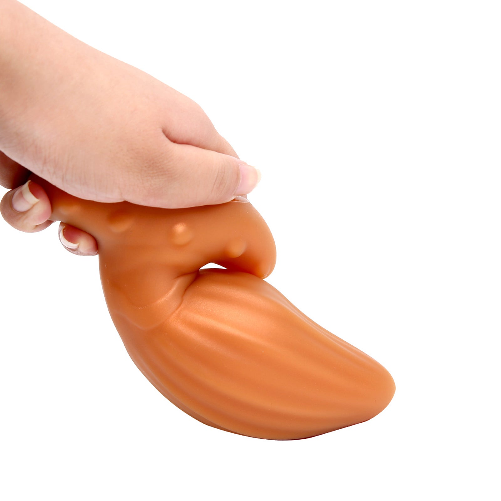 TaRiss's マンゴー2代目 アナルプラグ アナル開発 凹凸あり アンカー形台座 外出用可 シリコン ゴールド - TaRiss's