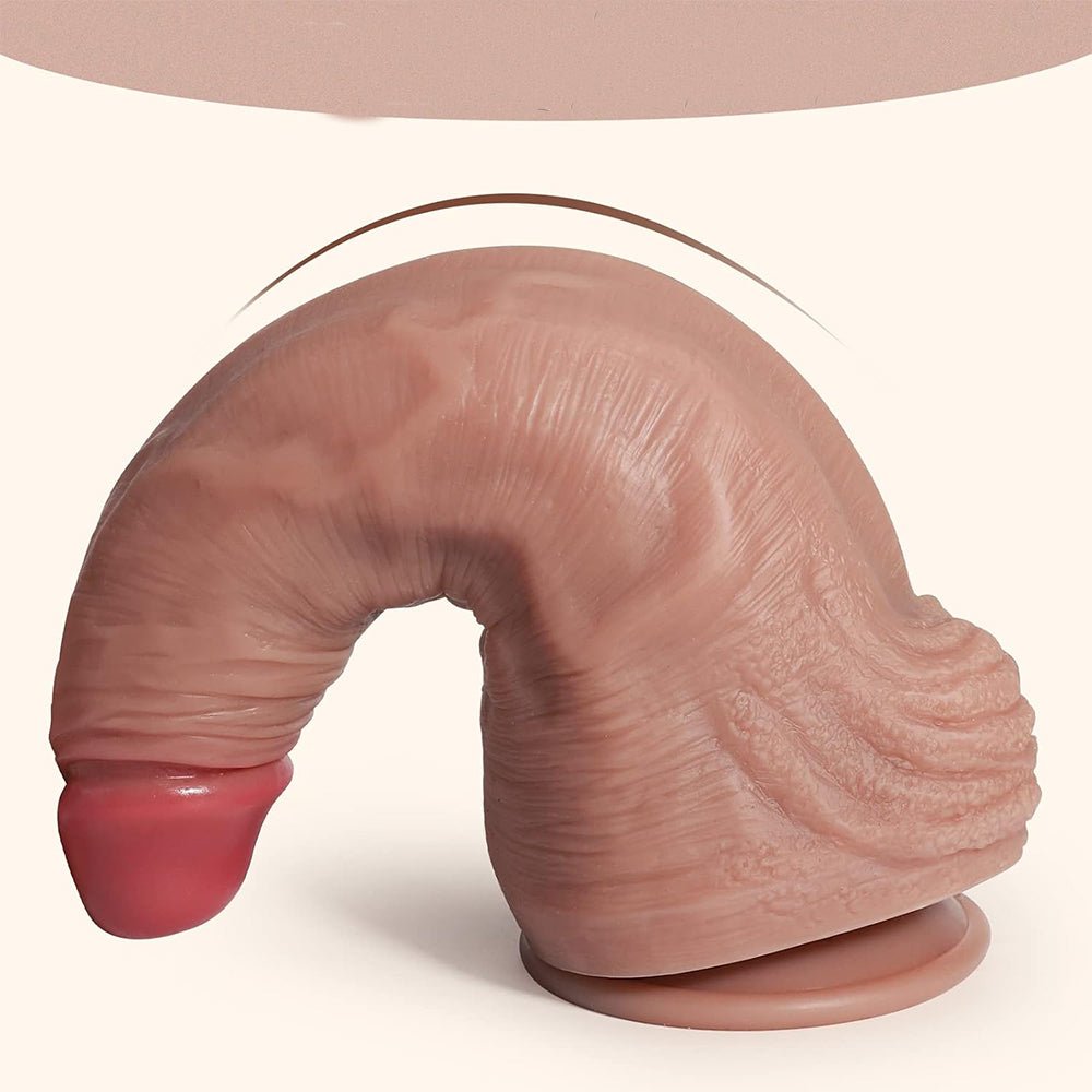 TaRiss's ディルド 2層構造 凹凸あり 吸盤付き 液体シリコン - TaRiss's