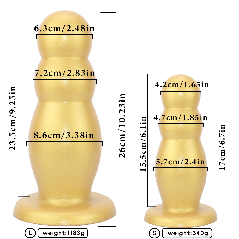 TaRiss's 2連結ビーズ アナルビーズ 吸盤付き 液体シリコン - TaRiss's