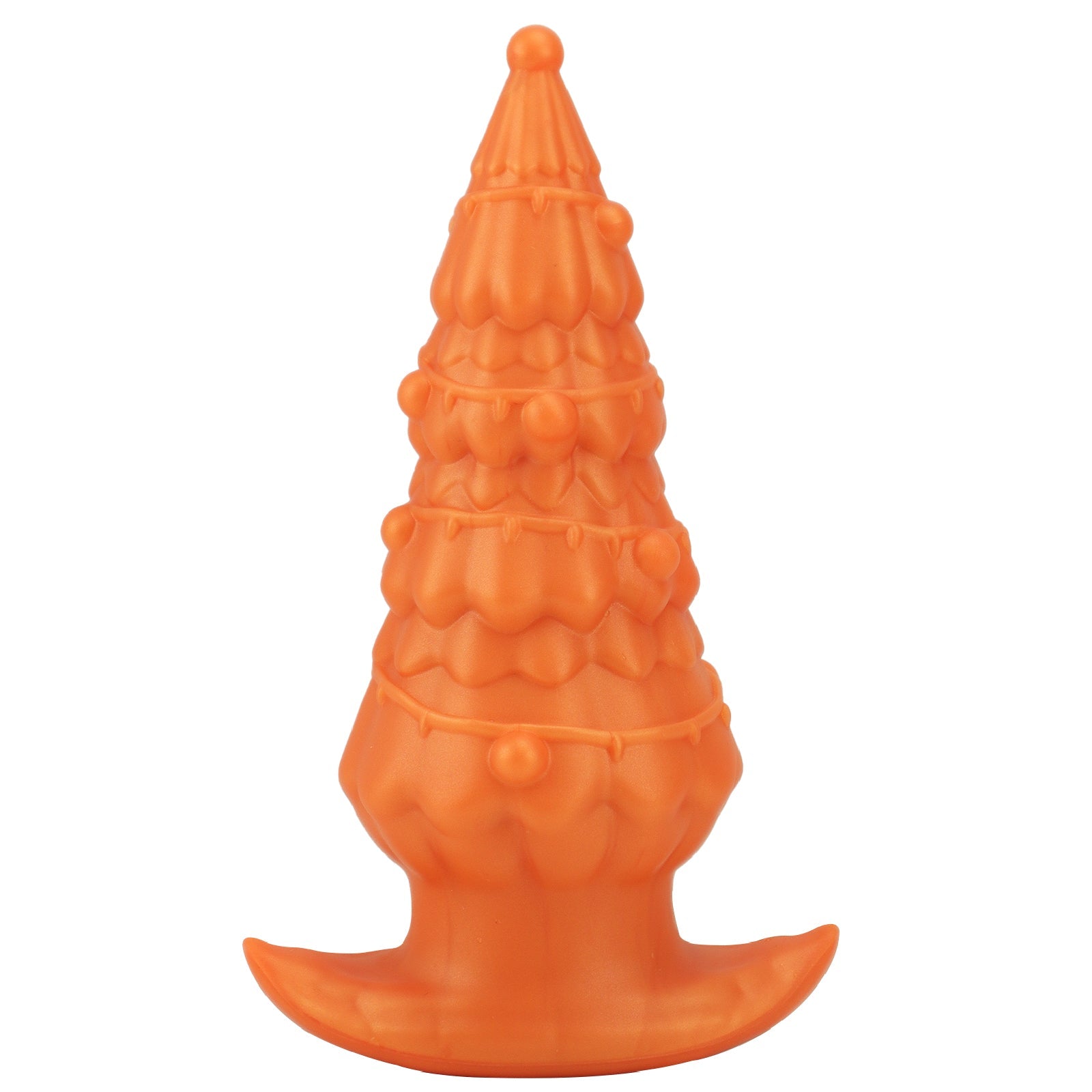 TaRiss's クリスマスツリー2代目 アナルプラグ 凹凸あり 吸盤仕様 液体シリコン ゴールド - TaRiss's