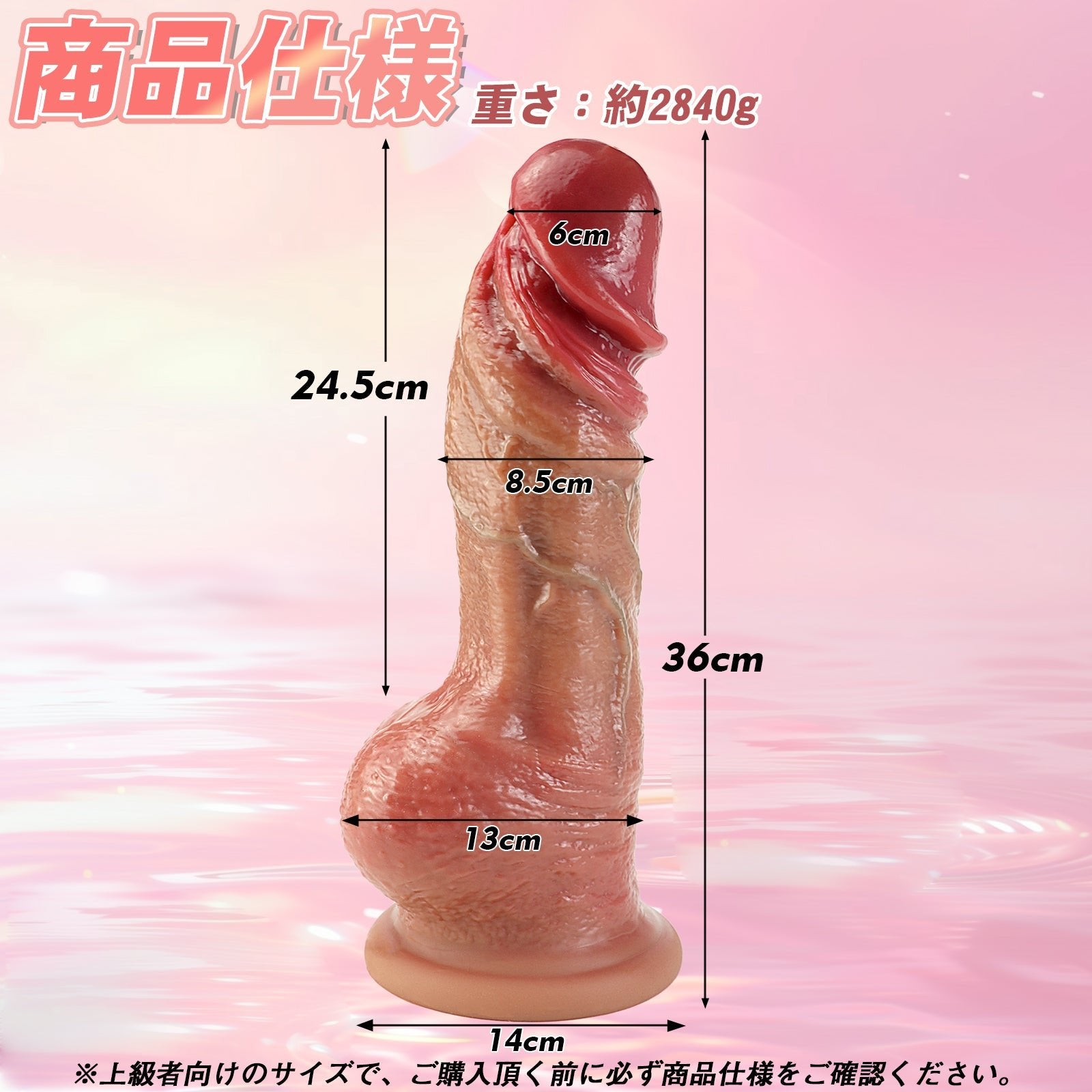 TaRiss's ディルド リアルディルド 2層構造 凹凸あり 吸盤仕様 液体シリコン 上級者向け 「みゆき」 - TaRiss's