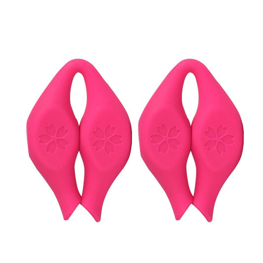 TaRiss's 2点セットニップルクリップ ニップルプレス 磁石吸引 乳首責め 多種用途 シリコン マグネット ピンク - TaRiss's