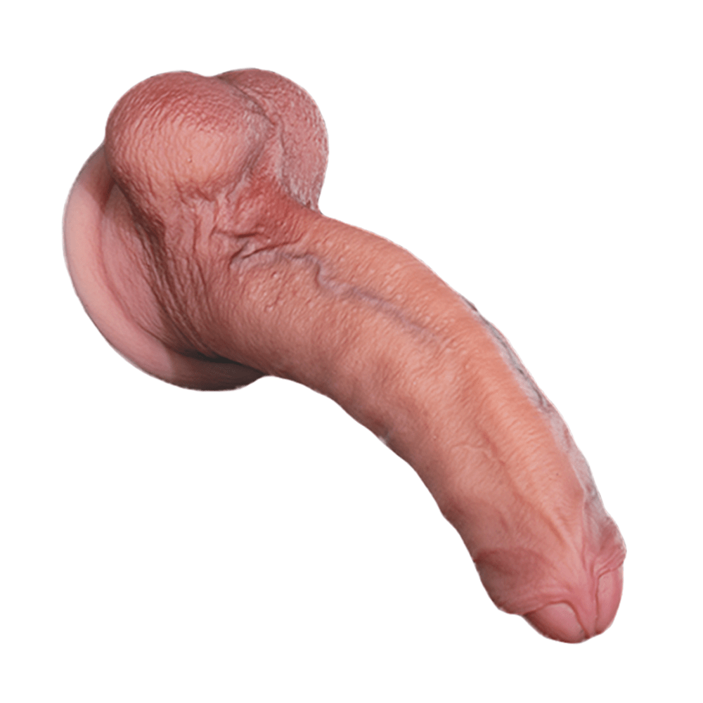 TaRiss's ディルド 2層構造 凹凸あり 吸盤付き 液体シリコン - TaRiss's