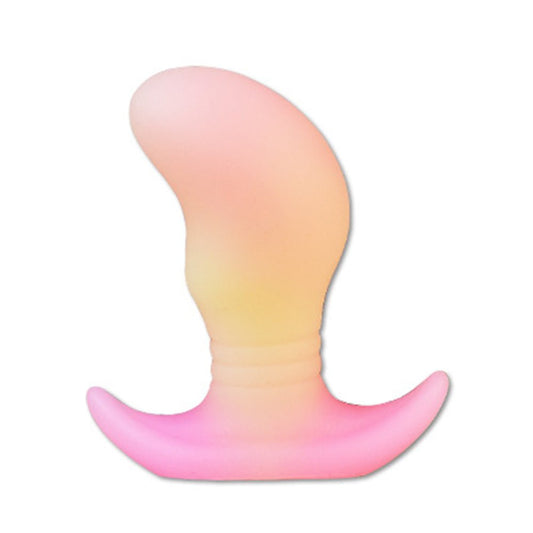 TaRiss's まめ形2代目 アナルプラグ アンカー形台座 外出用 シリコン ピンク イエロー - TaRiss's