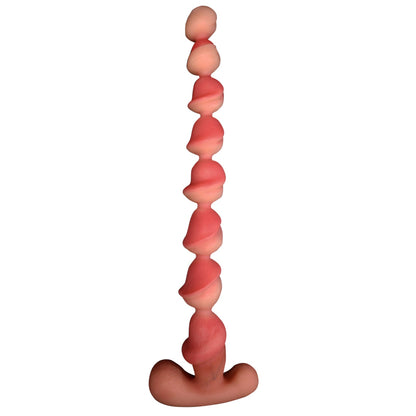 TaRiss's きとうビーズ アナルビーズ 凹凸あり アンカー型台座 液体シリコン - TaRiss's