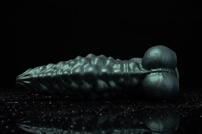 TaRiss's ディルド アナルプラグ 凹凸あり 吸盤付き 液体シリコン グリーン 「蒼龍」 - TaRiss's