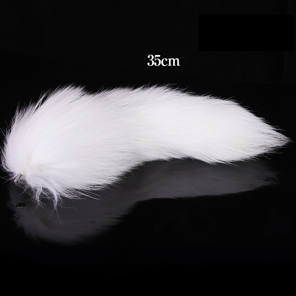 TaRiss's 狐の尻尾 尻尾部品 単用不可 一本の尻尾 異なる長さ フェイクファー ホワイト - TaRiss's