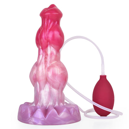 TaRiss's ディルド 貫通式ディルド 模擬射精付き 凹凸あり 吸盤付き 液体シリコン - TaRiss's