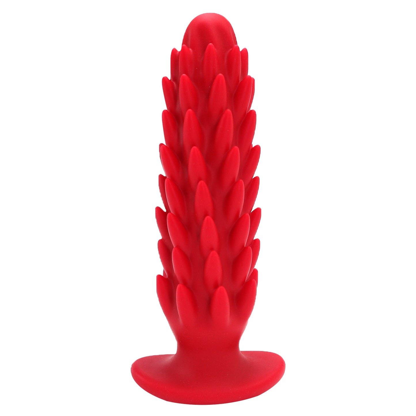 TaRiss's ドラコンちゃん4代目 アナルプラグ アナル開発 逆刺付き 吸盤仕様 シリコン レッド - TaRiss's
