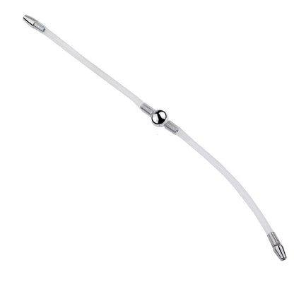 TaRiss's 両端尿道プラグ 尿道ブジー 尿道責め 尿道拡張 貫通式 両側とも使用可能 ステンレス シリコン - TaRiss's