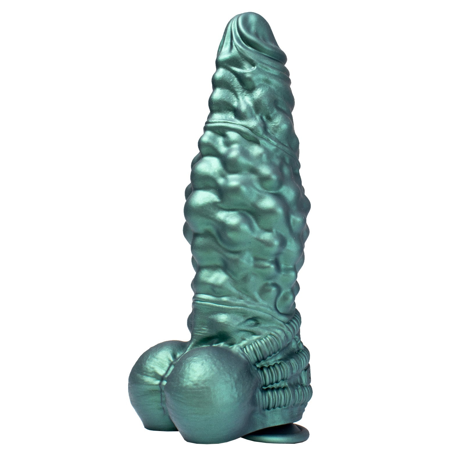 TaRiss's ディルド アナルプラグ 凹凸あり 吸盤付き 液体シリコン グリーン 「蒼龍」 - TaRiss's
