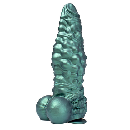 TaRiss's ディルド アナルプラグ 凹凸あり 吸盤付き 液体シリコン グリーン 「蒼龍」 - TaRiss's
