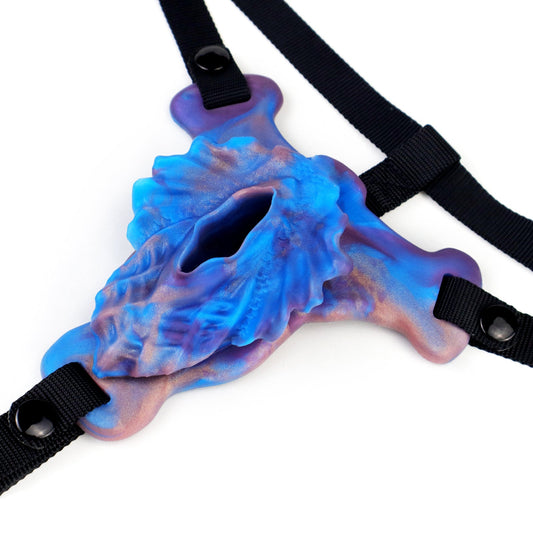 TaRiss's 女性用オナホ 貫通式 ディルドと組み合わせて使用可能 固定用ベルト付き 調整可能 シリコン 女性用 レスビアン向け - TaRiss's